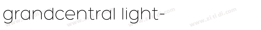 grandcentral light字体转换